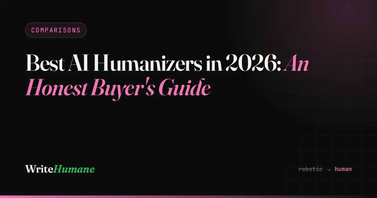 Best AI Humanizers in 2026: An Honest Buyer's Guide